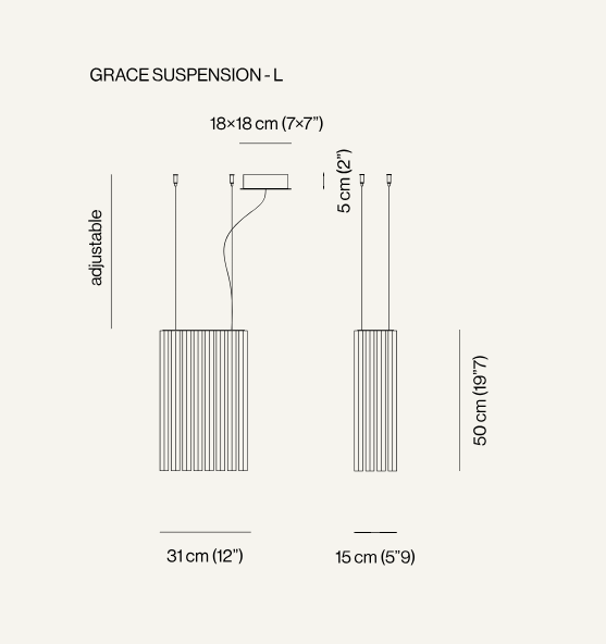 VENICEM | GRACE SUSPENSION CHANDELIER | $5,860.00 - $8,020.00