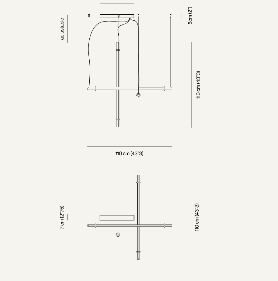 VENICEM | OPTICAL SUSPENSION 3 LAMP | $8,820.00 - $10,460.00