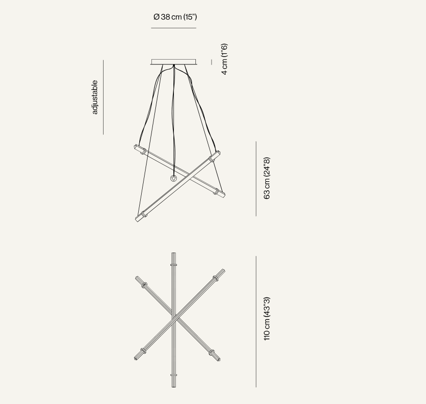 VENICEM | OPTICAL SUSPENSION 3 LAMP | $8,820.00 - $10,460.00