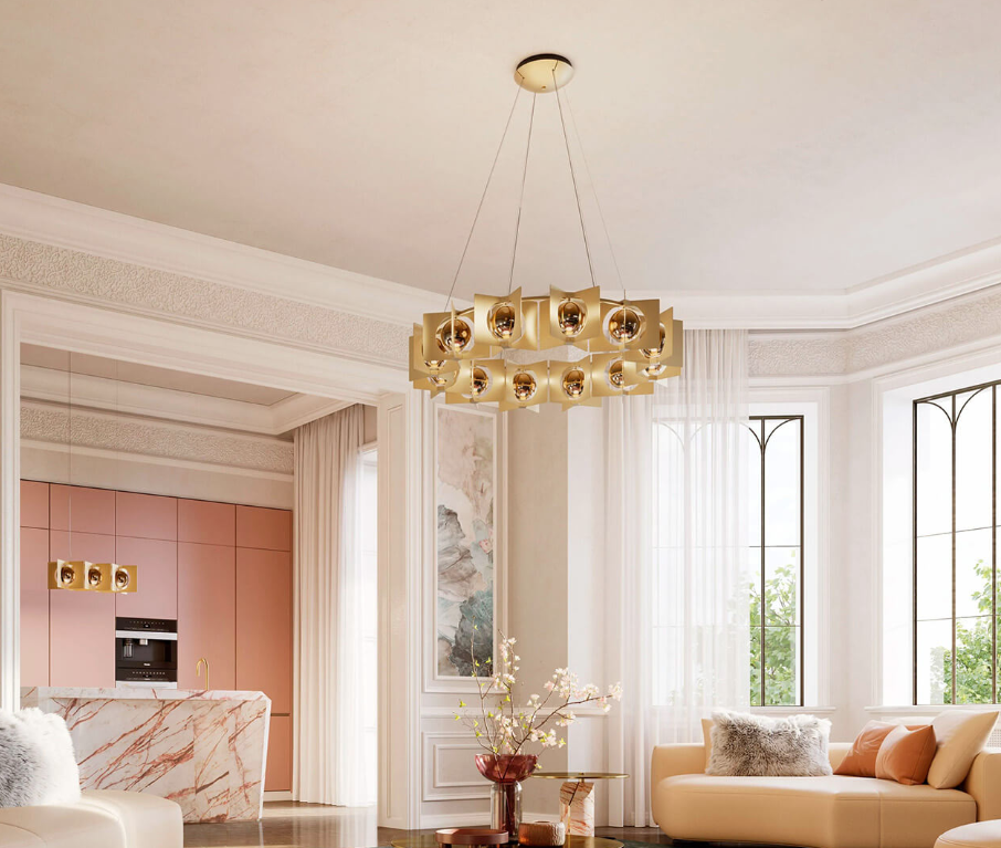 MASIERO | GIROUETTE SUSPENSION LAMP - LARGE | $3,502.00