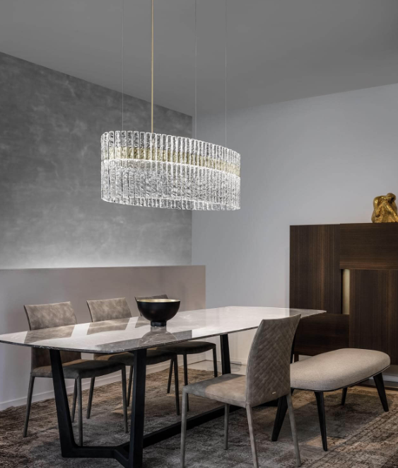 MASIERO | VEGAS OVALE SUSPENSION LAMP | $8,107.00