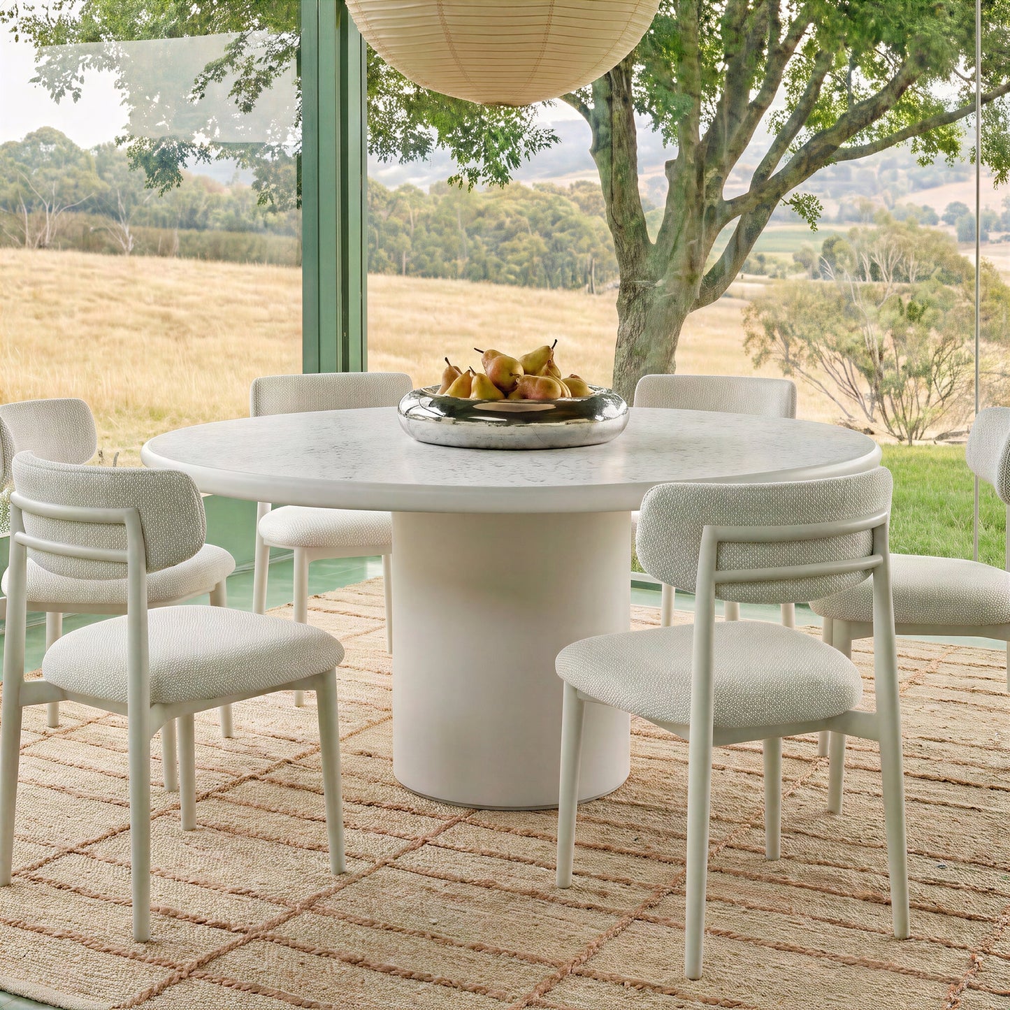 TOV FURNITURE | Billy 54" Concrete Terrazzo Indoor/Outdoor Dining Table | $2,242.13