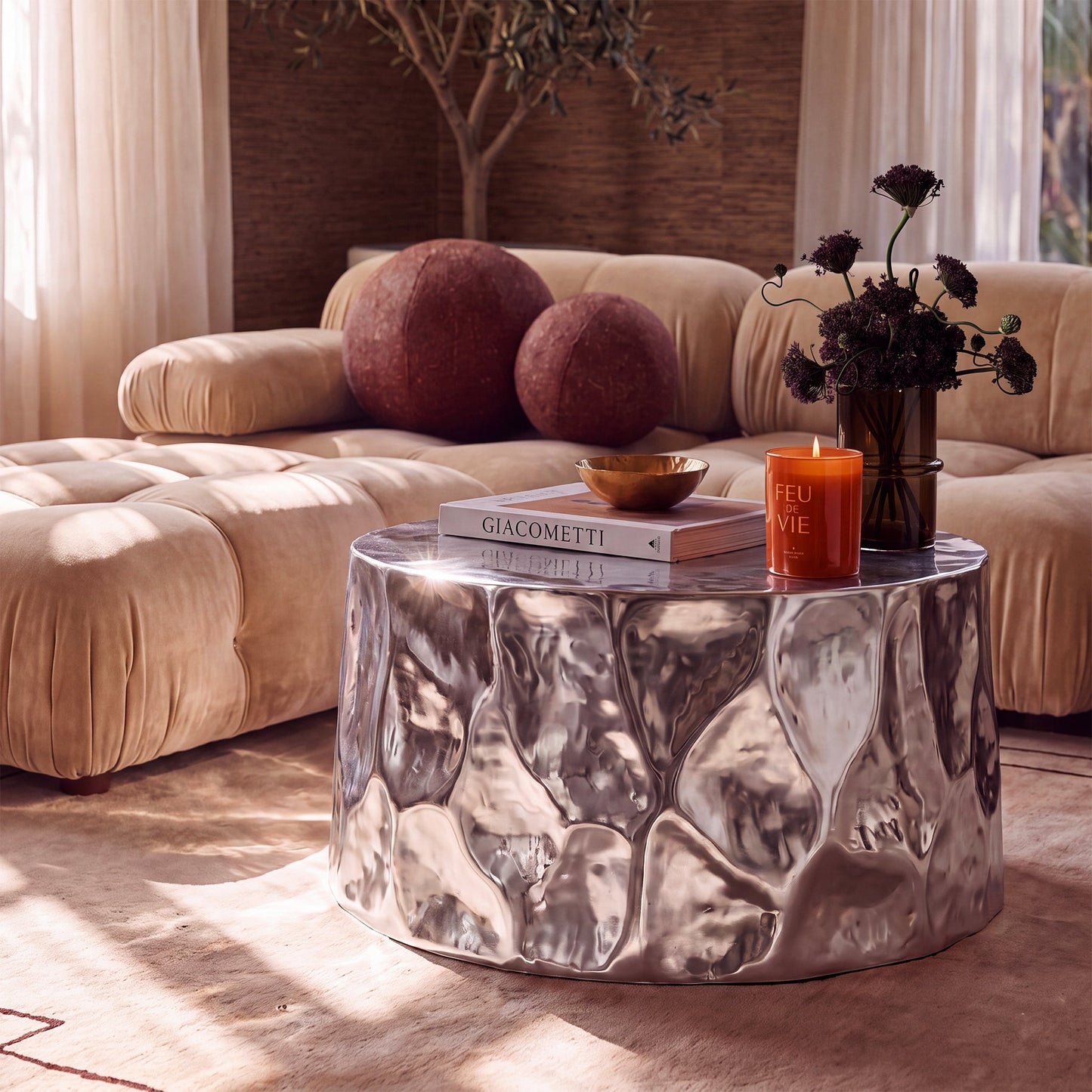 TOV FURNITURE | Forma 34" Chrome Coffee Table | $1,120.13