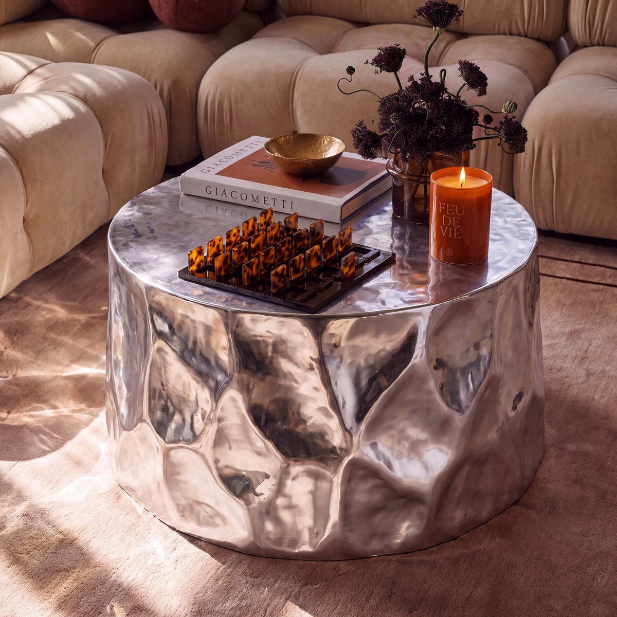 TOV FURNITURE | Forma 34" Chrome Coffee Table | $1,120.13