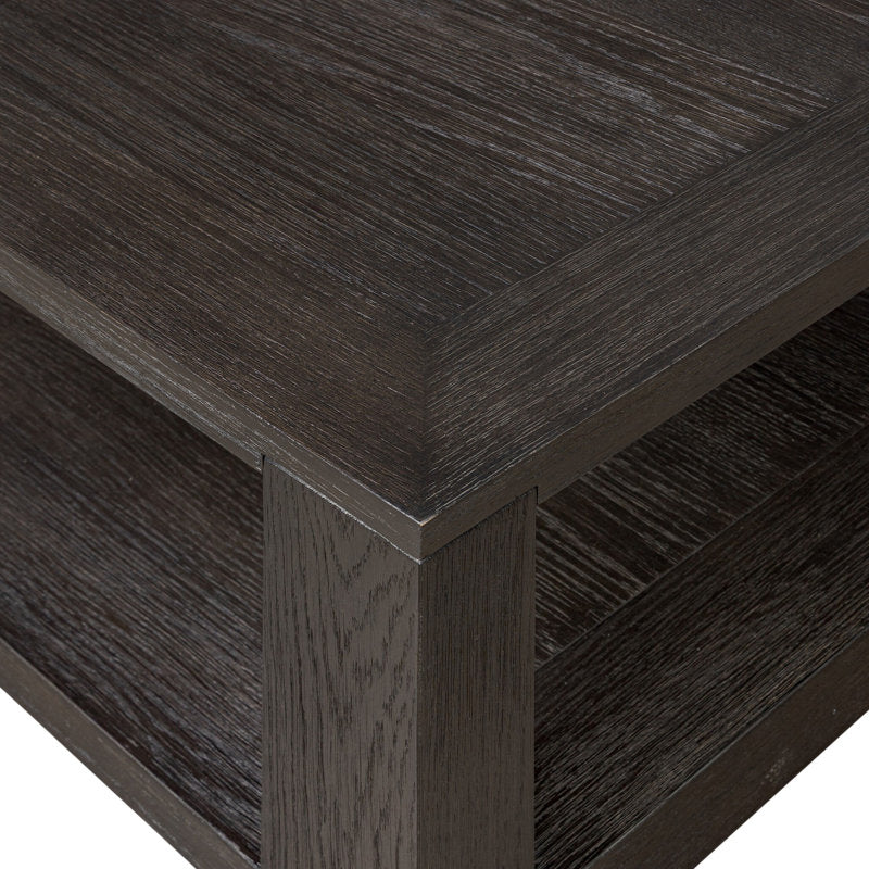Four Hands Thomas Square Coffee Table Dark Anthracite Oak