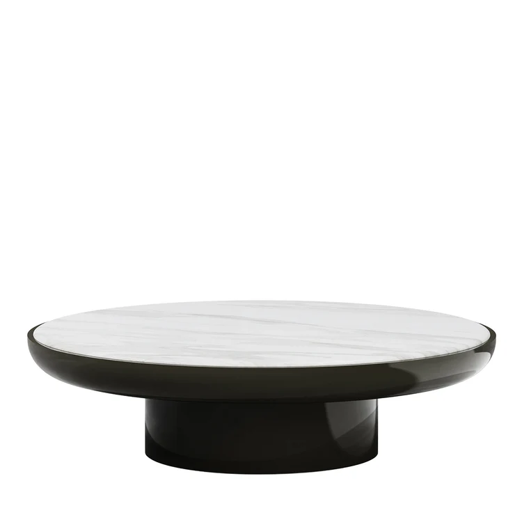 SECOLO | ROMO ROUND VOLAKAS MARBLE TOP COFFEE TABLE | $9,675