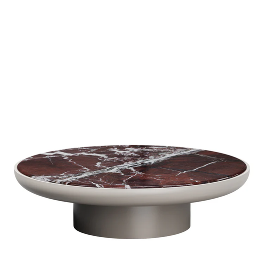 SECOLO | ROMO ROUND MARBLE AND WOOD COFFEE TABLE | $9,585