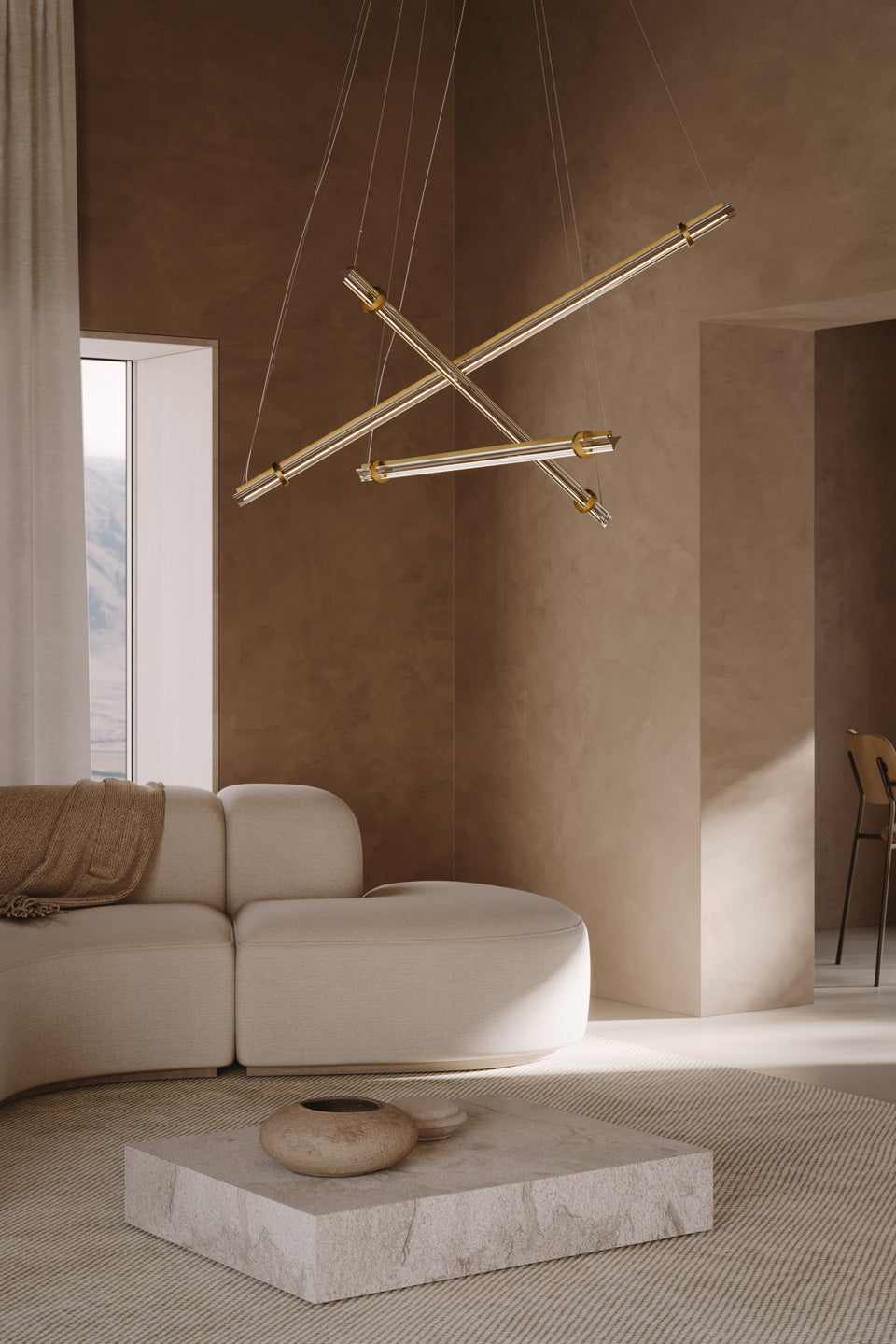 VENICEM | OPTICAL SUSPENSION 3 LAMP | $8,820.00 - $10,460.00