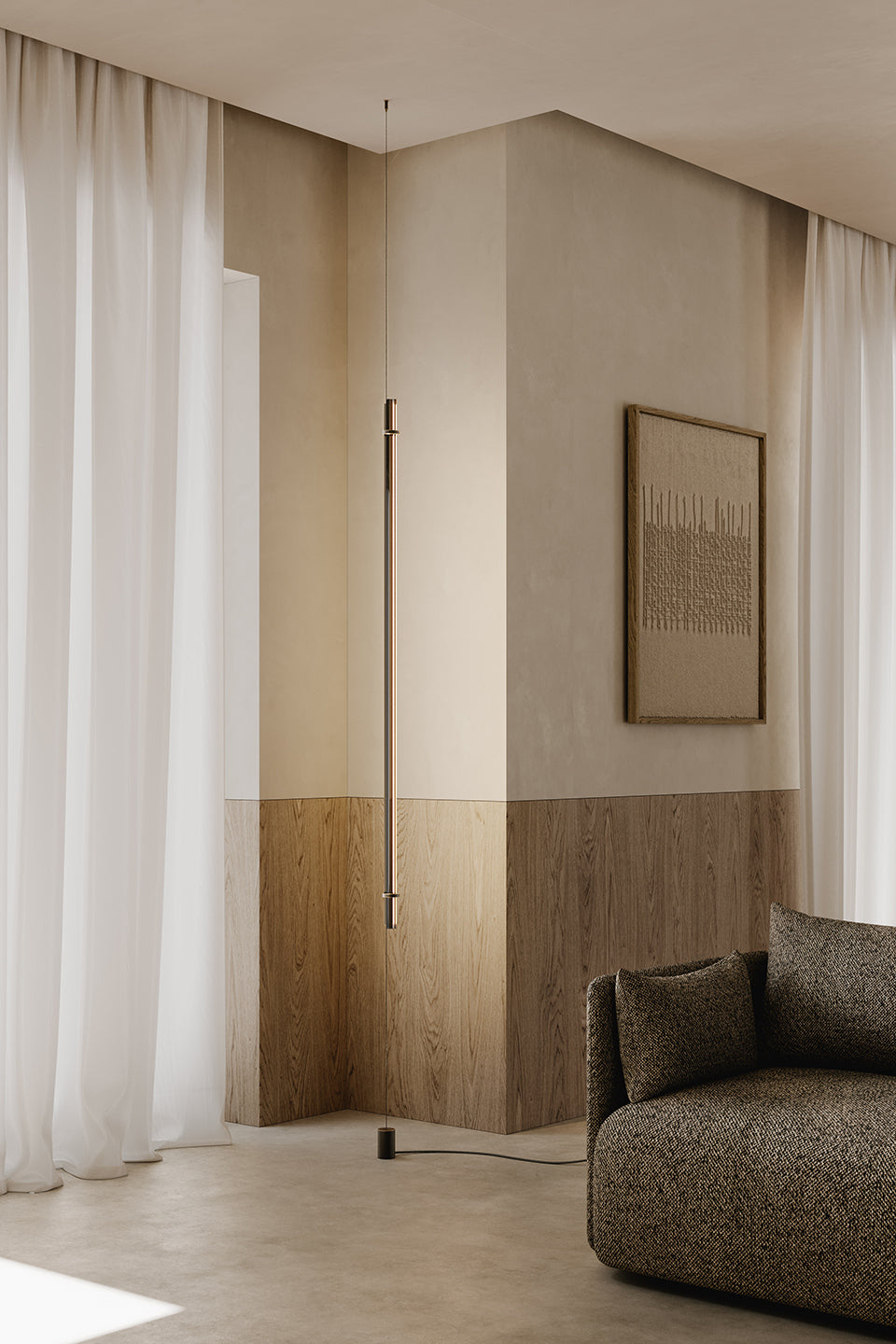 VENICEM | OPTICAL FLOOR SUSPENSION VERTICAL LIGHT | $4,665.00