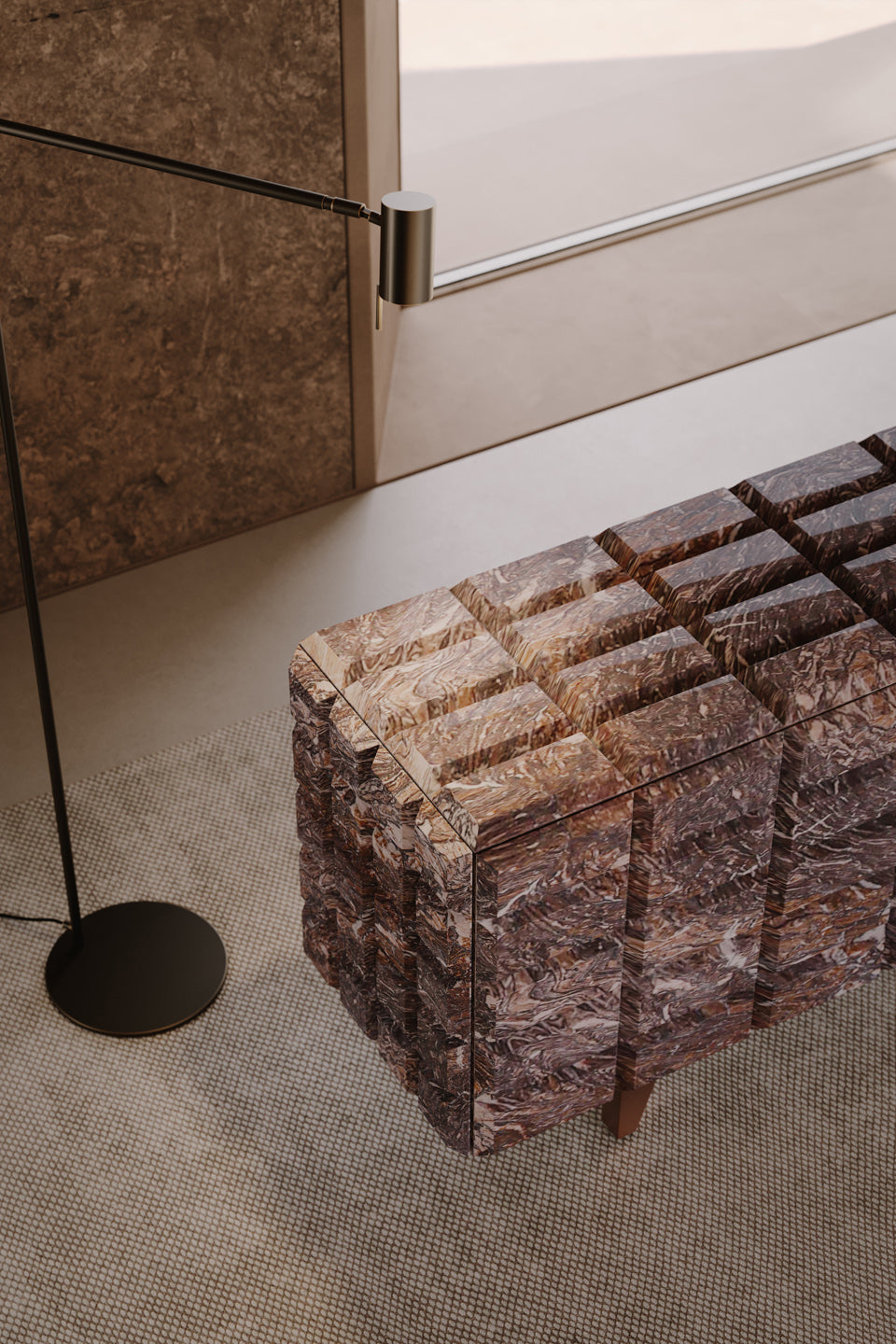 VENICEM Rectus Floor Light - $3,400.00