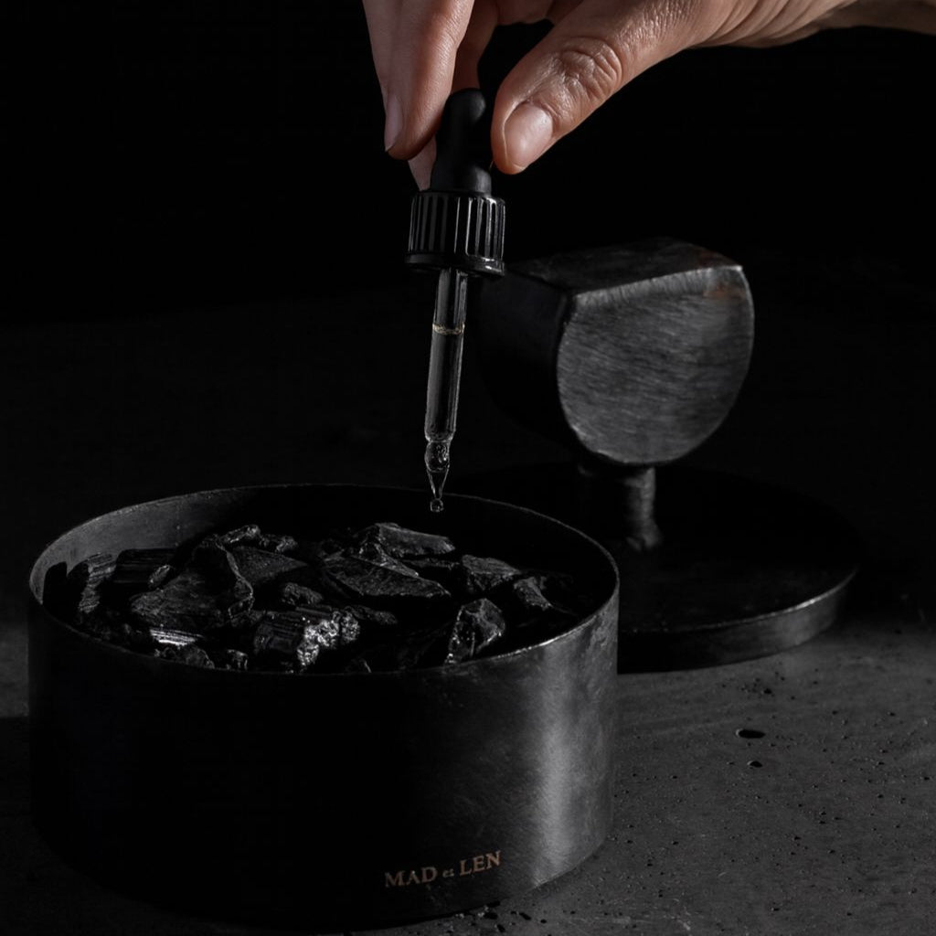 MAD ET LEN I  BLACK POTPOURRI WITH CRYSTALS I $275.00