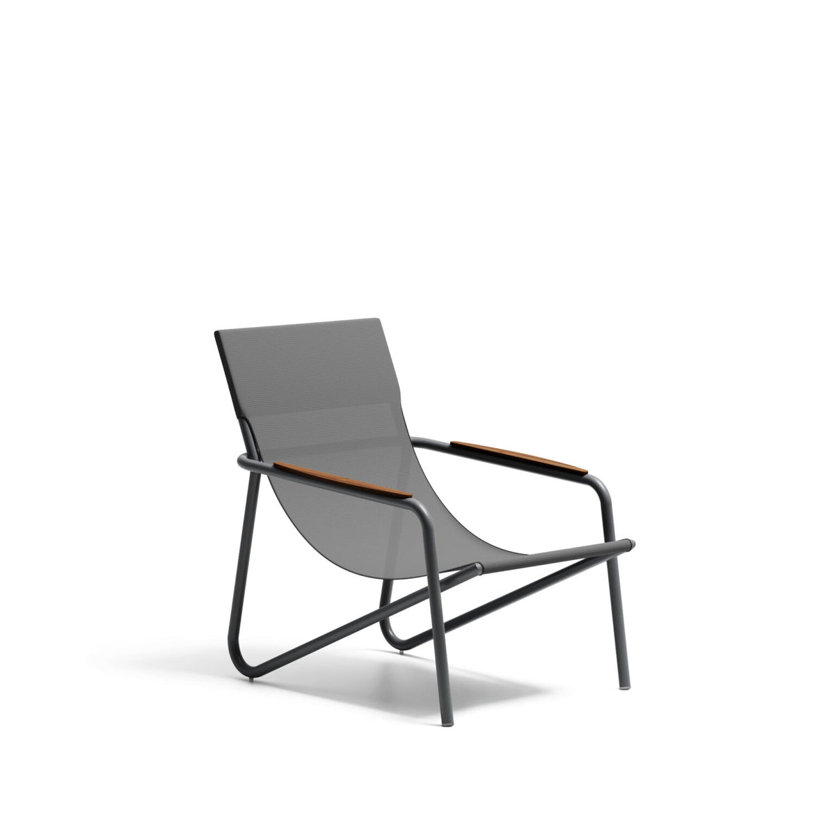 Atmosphera Zante Lounger - black studio shot 1