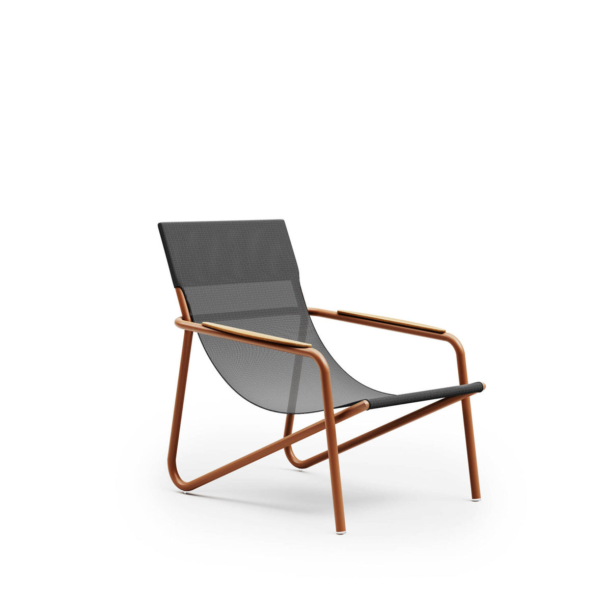 Atmosphera Zante Lounger - terracotta studio shot
