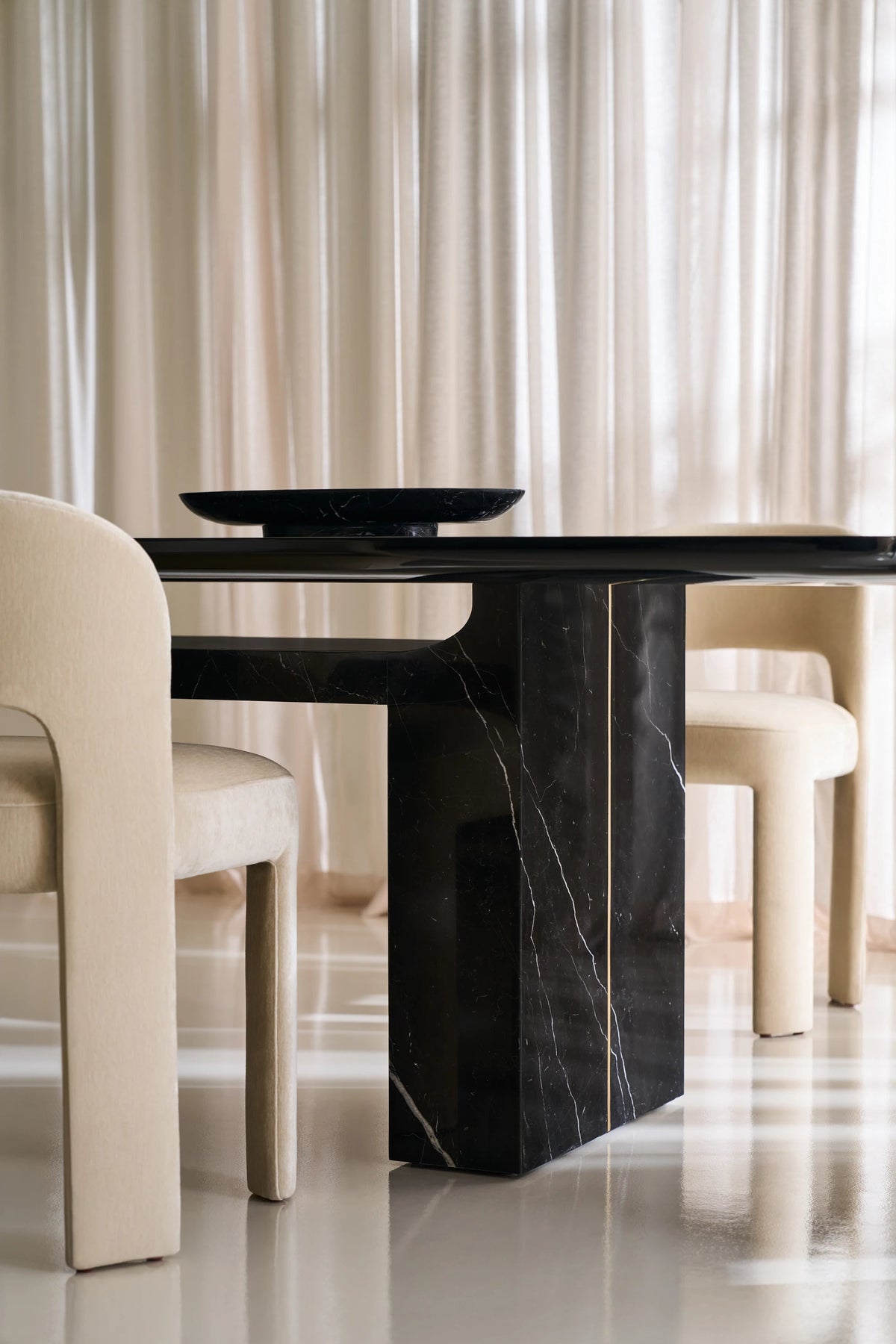 CARACOLE | OVERLAP RECTANGLE DINING TABLE - DARK | $11,170.00