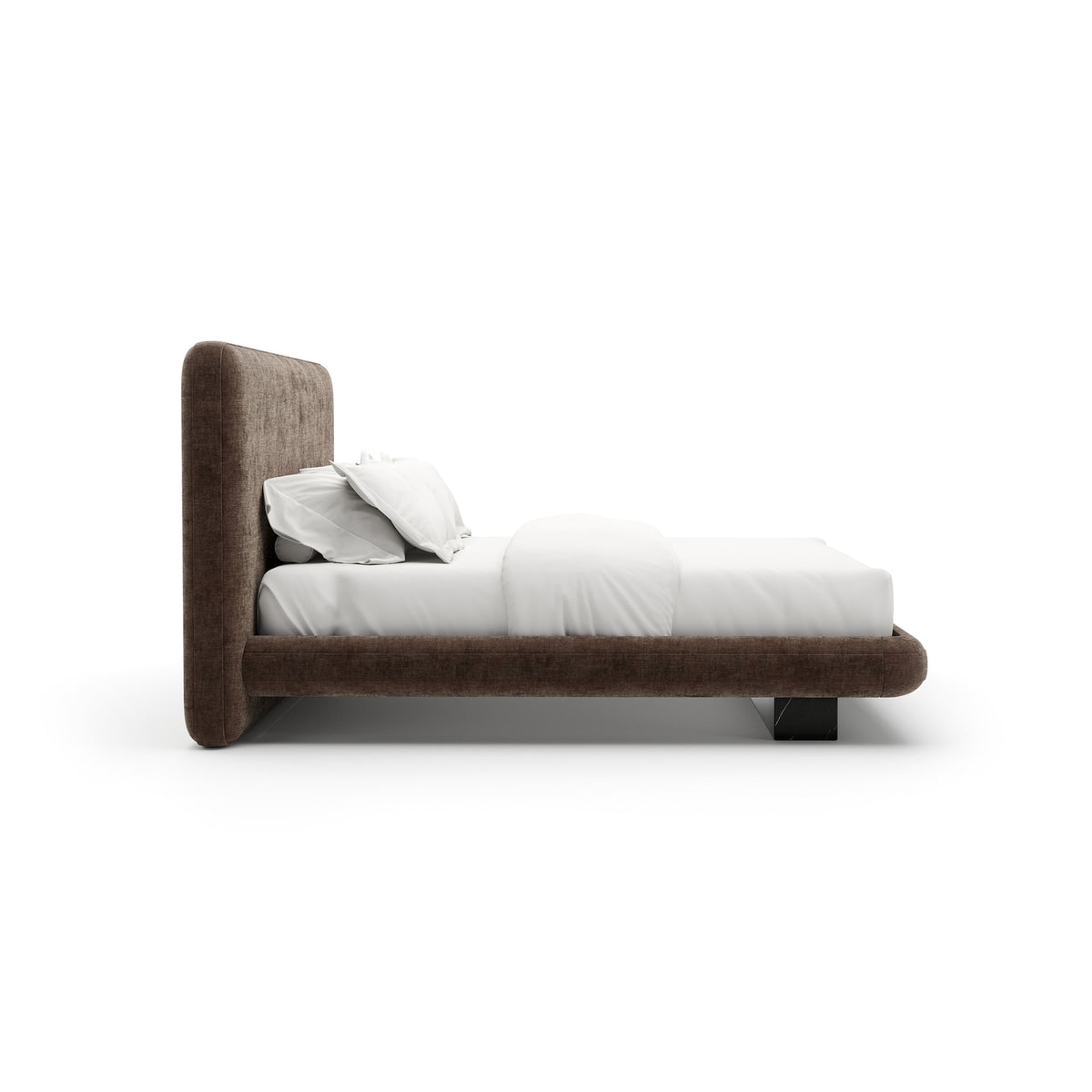 CARACOLE | OVERLAP UPH KING BED - DARK TAUPE | $7,095.00