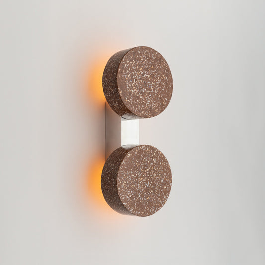AMBRA FRAGMENTOS DE MAR Round Double Wall Sconce by David Pompa