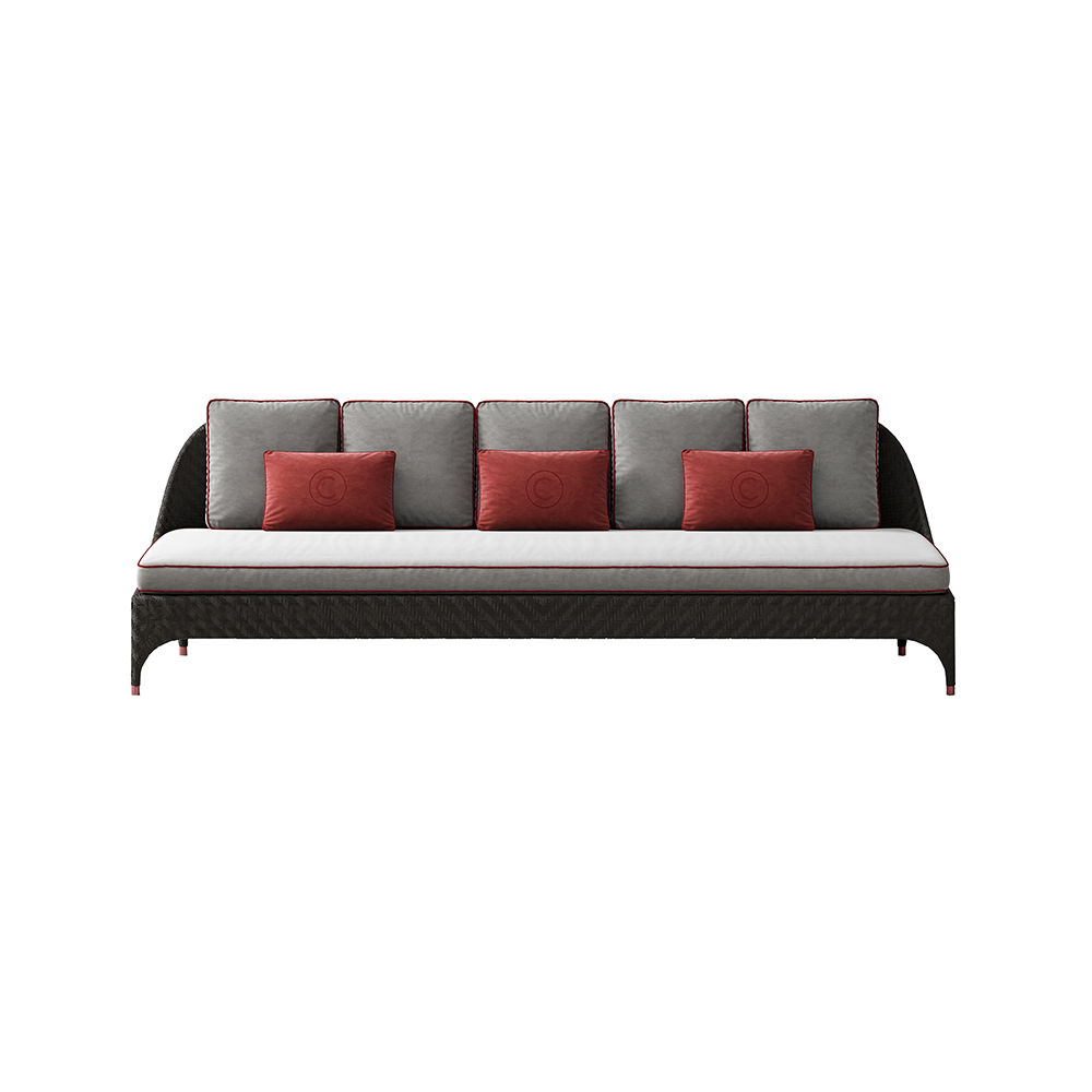 OUTDOOR 3 SEATER SOFA WITHOUT ARMREST | $12,500.00