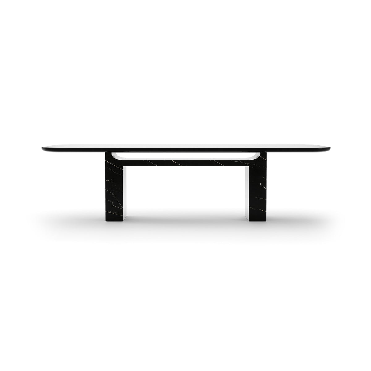 CARACOLE | OVERLAP RECTANGLE DINING TABLE - DARK | $11,170.00