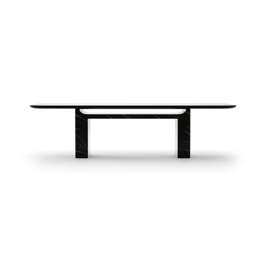 CARACOLE | OVERLAP RECTANGLE DINING TABLE - DARK | $11,170.00
