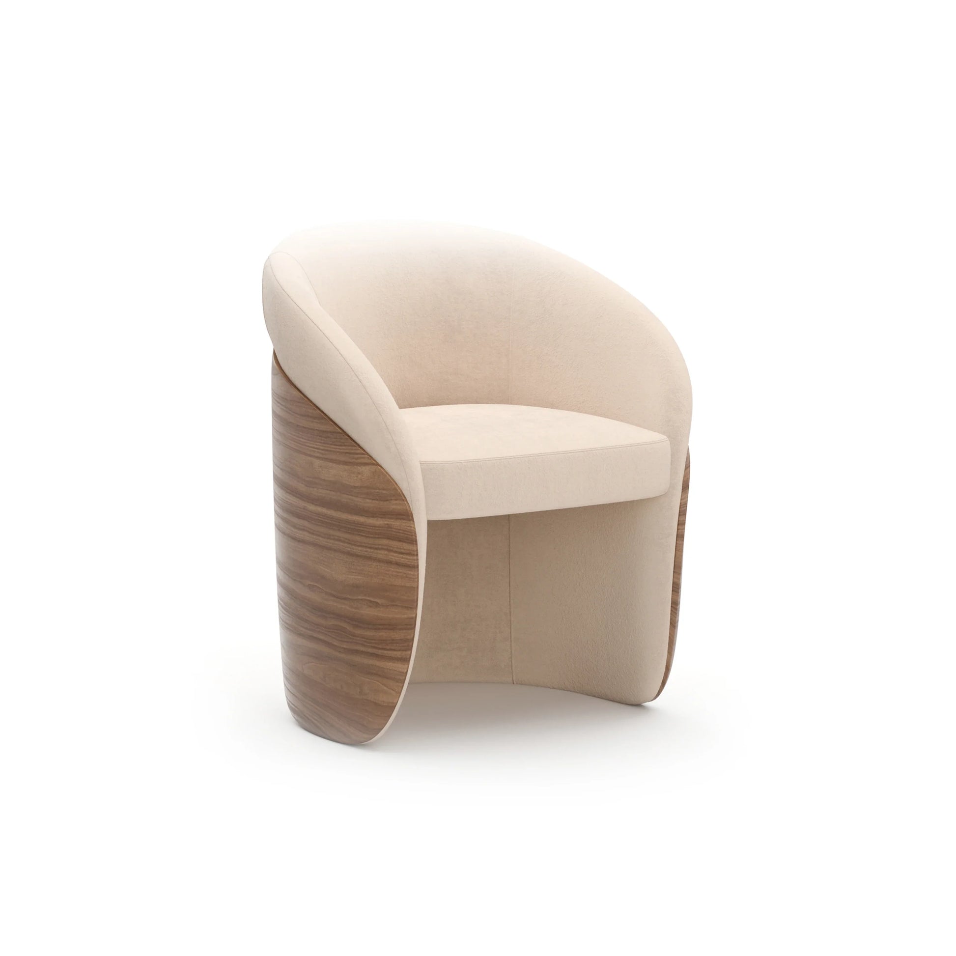 Fleur Wood Back Dining Chair