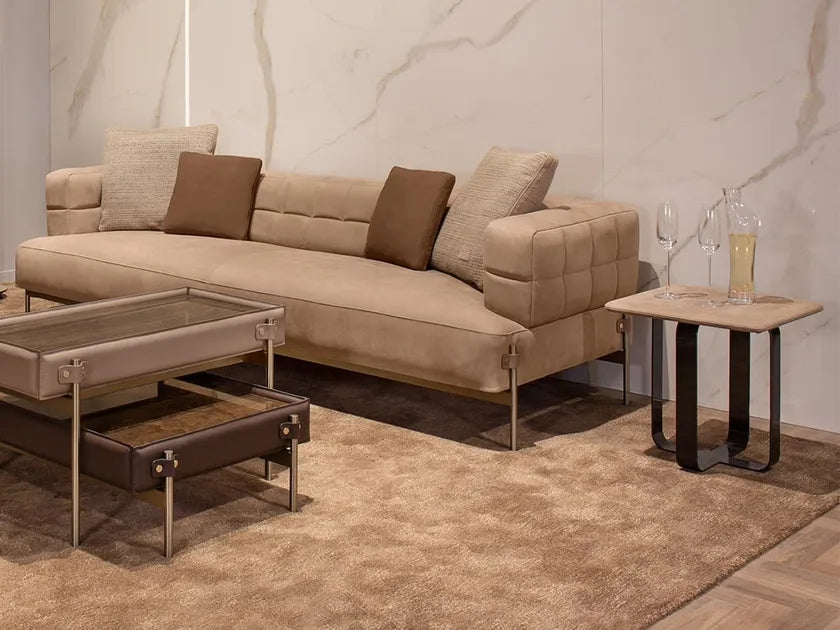 ASTON MARTIN HOME | V211 SQUARE LEATHER COFFEE TABLE | $5,250.00