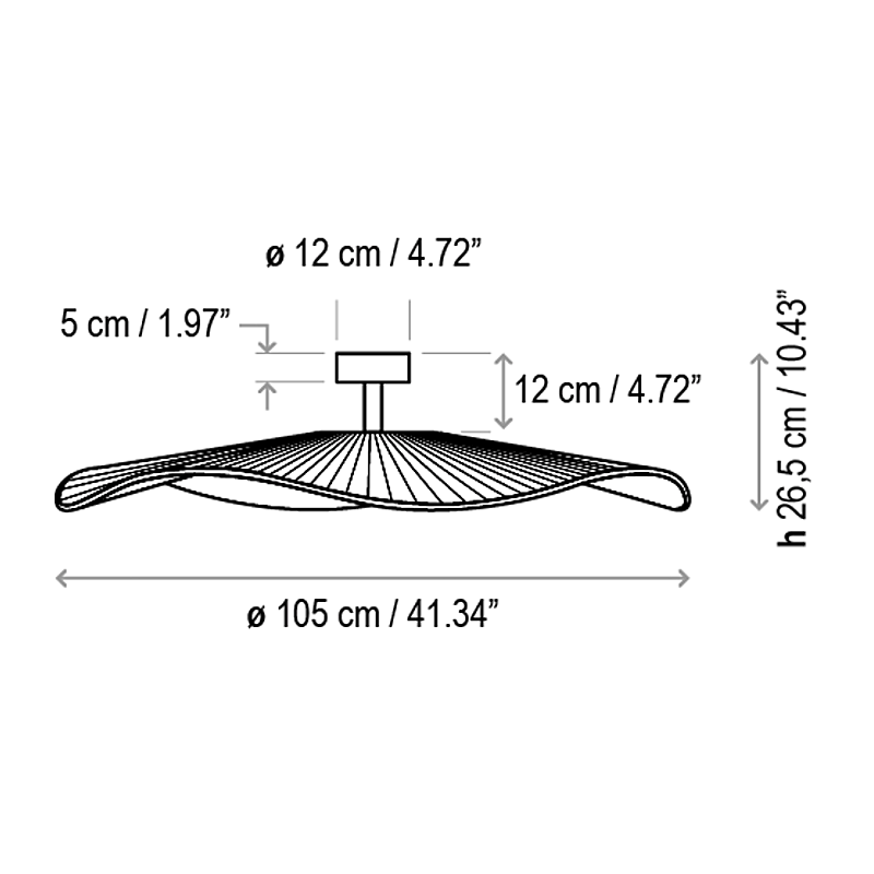 BOVER | MEDITERRANIA PF/105 CEILING LIGHT | $2,170.00