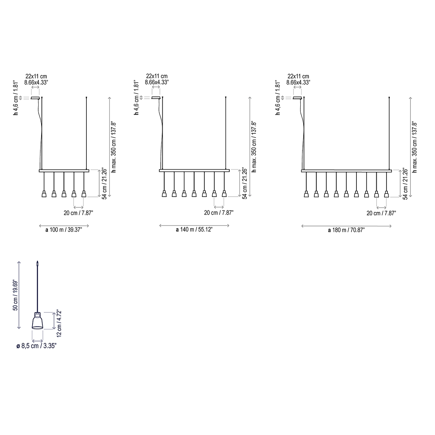 BOVER | DRIP LINEAR LIGHT | $2,749.00 - $3,614.00