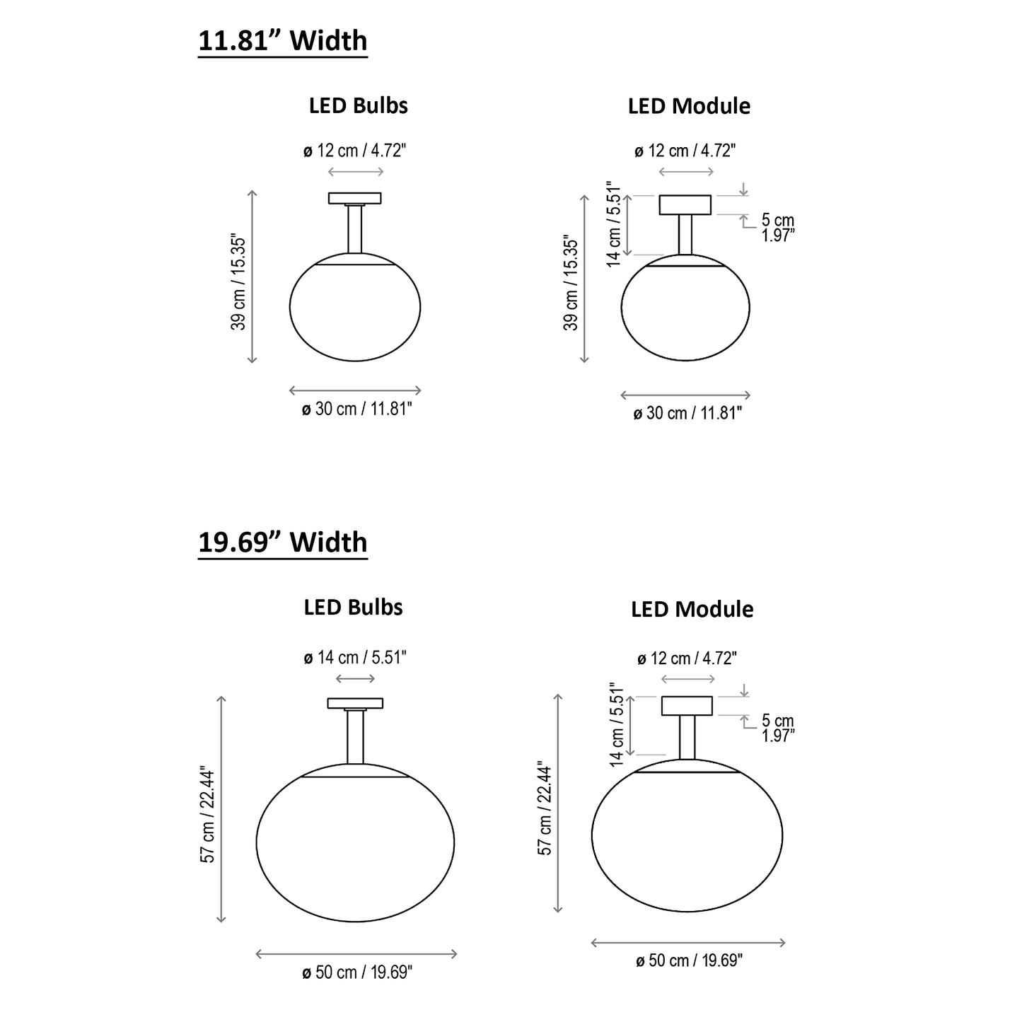 BOVER | ELIPSE OUTDOOR CEILING LIGHT | $1,198.00 - $1,545.00