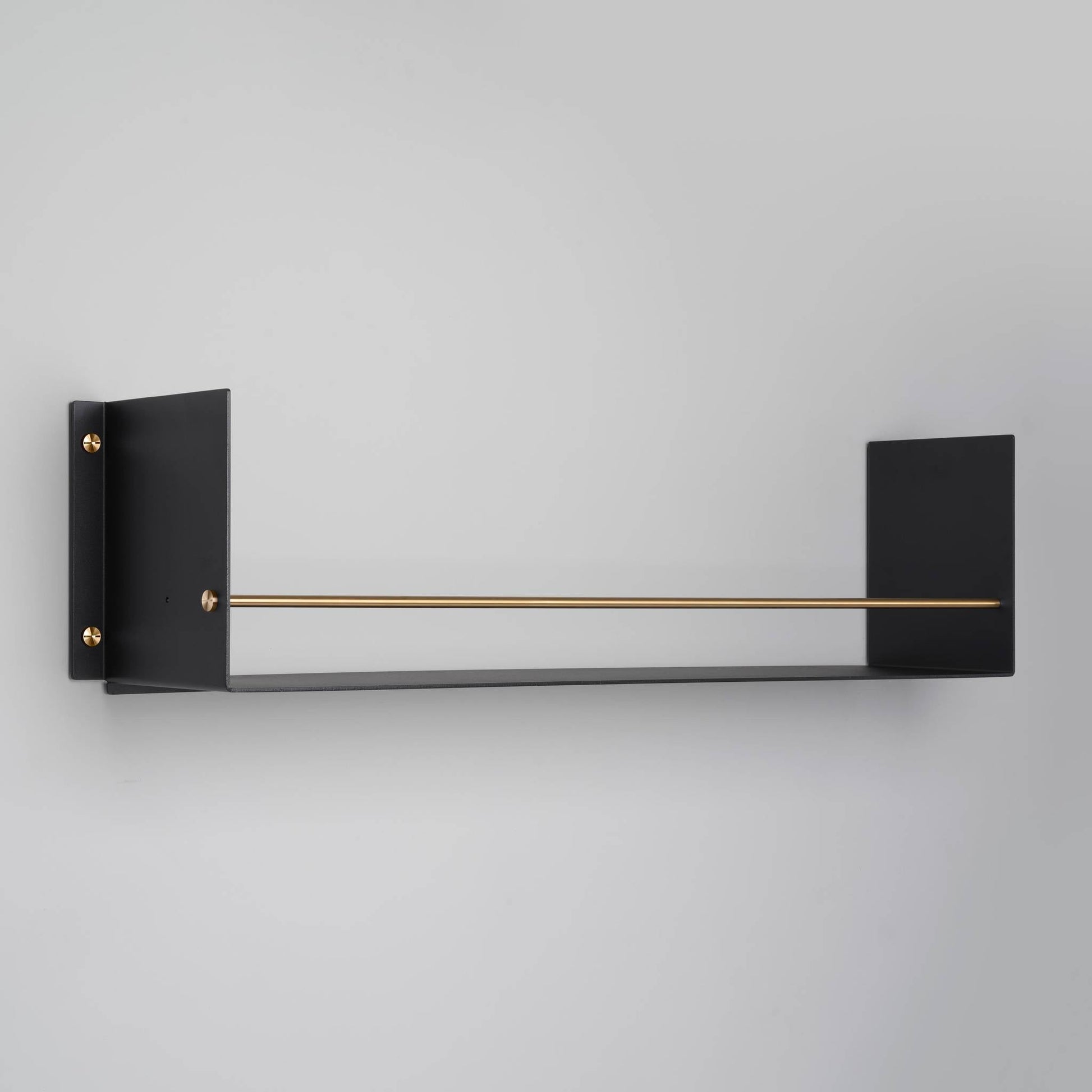 Kitchen Shelf Girder Black Brass