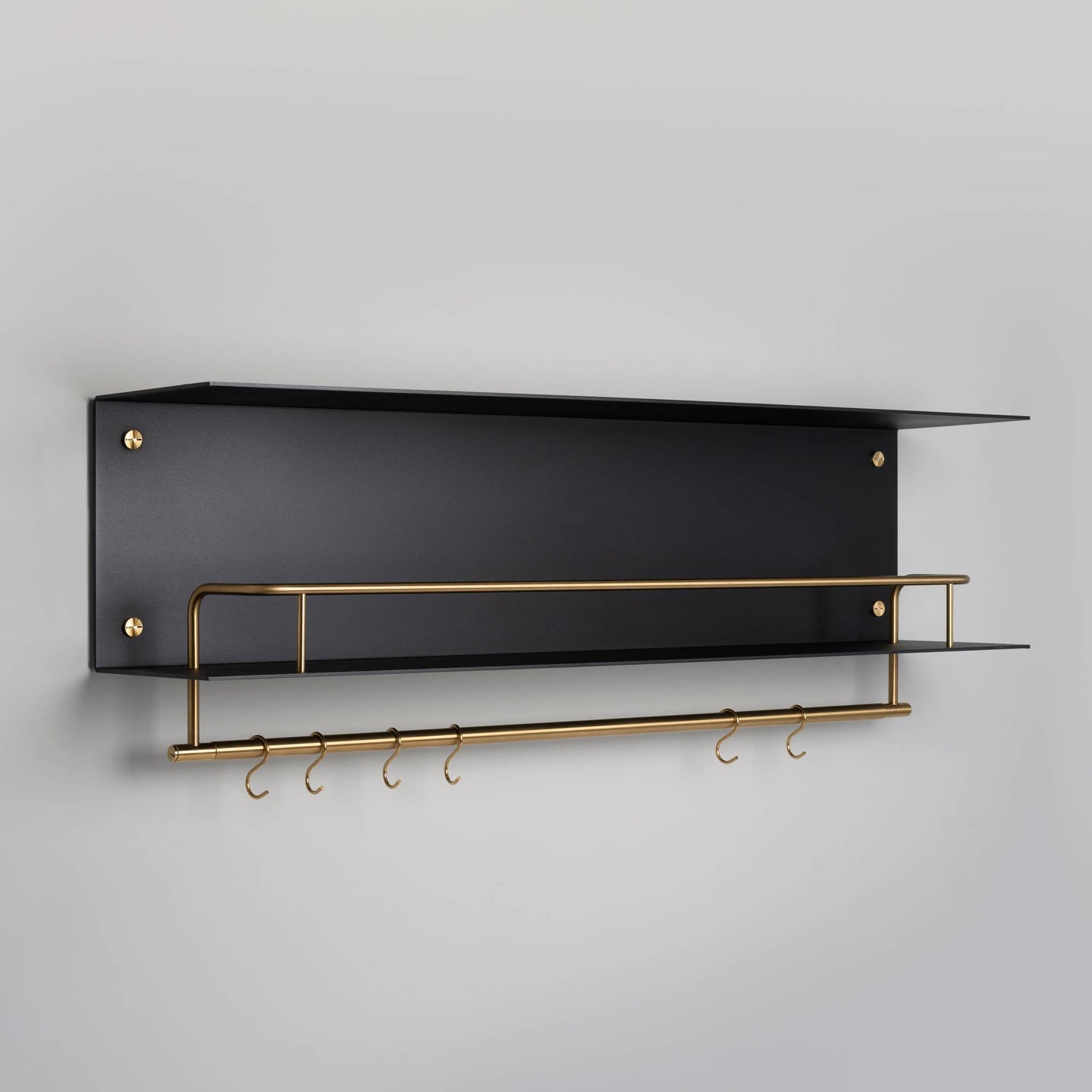 Kitchen Shelf Hanger Without Logo Black Brass