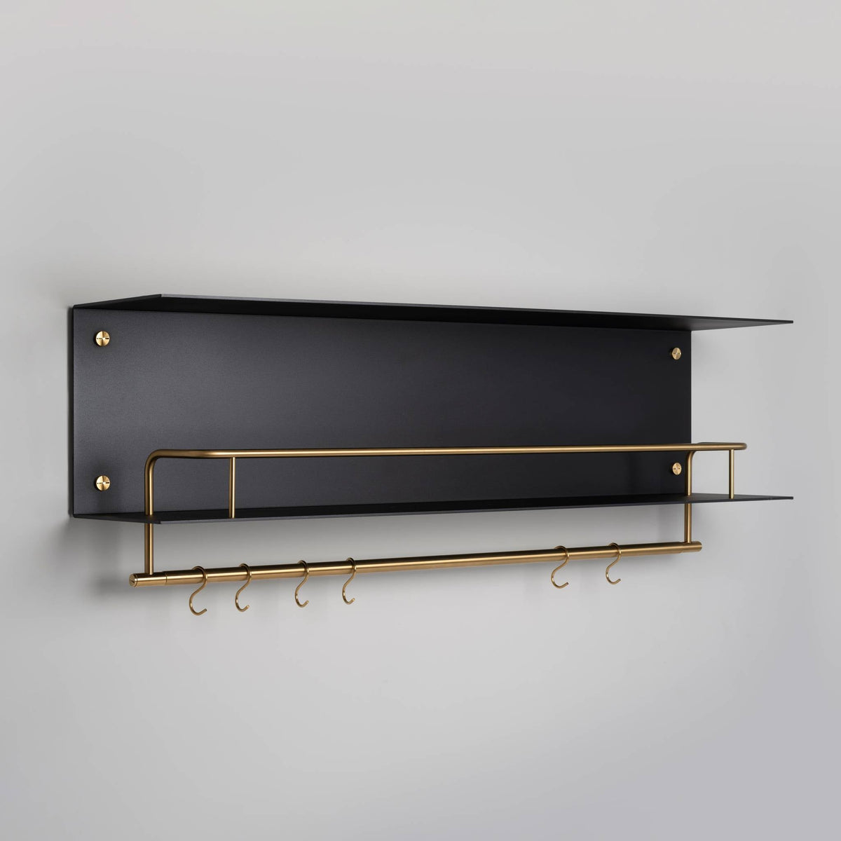 Kitchen Shelf Hanger Without Logo Black Brass