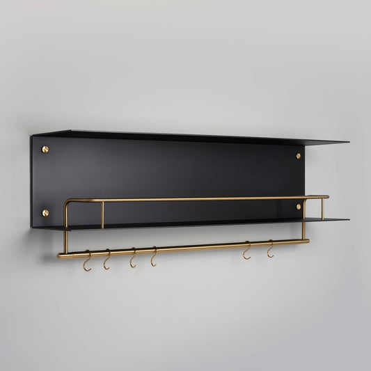 Kitchen Shelf Hanger Without Logo Black Brass