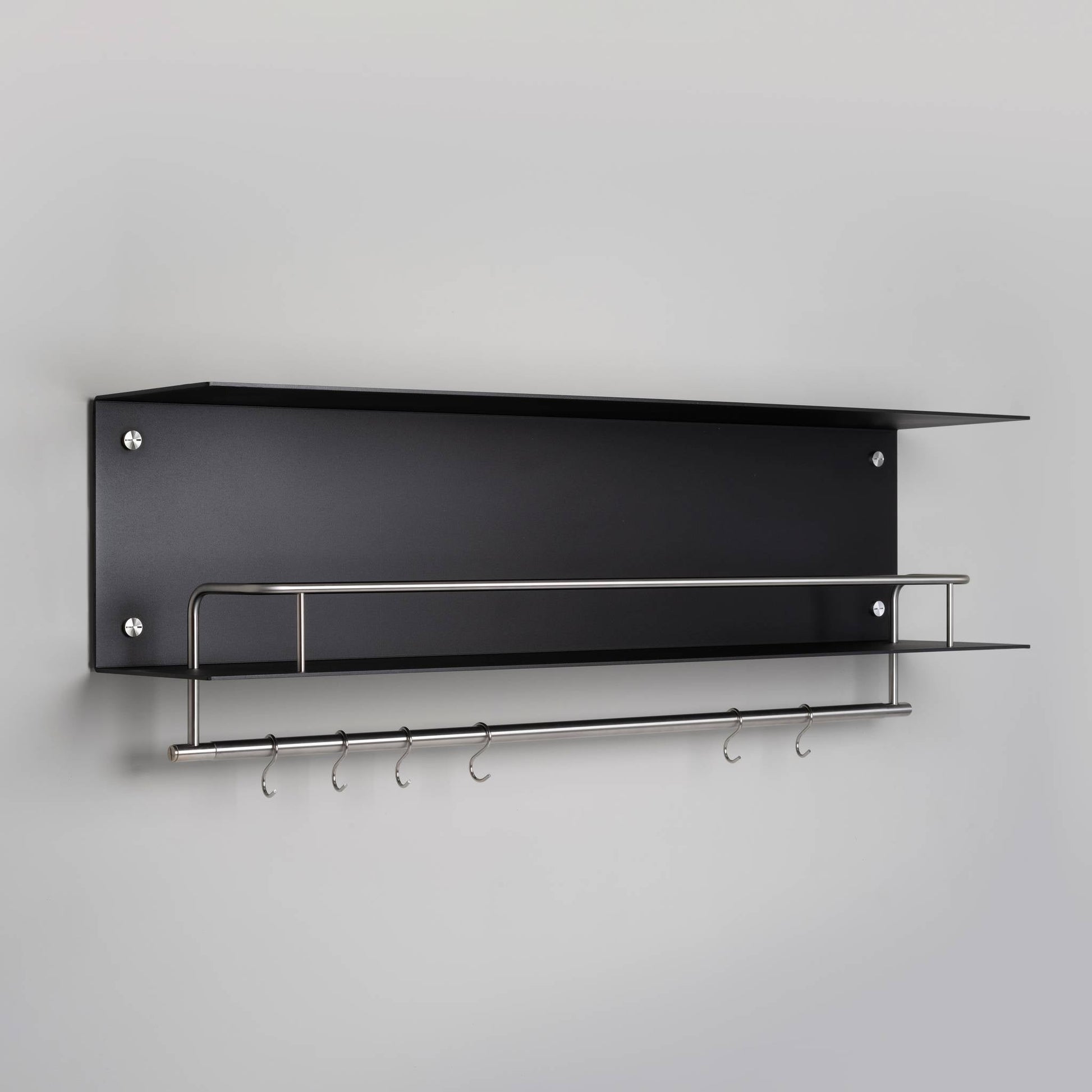 Kitchen Shelf Hanger Without Logo Black Steel