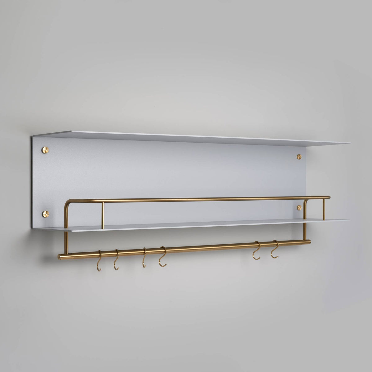 Kitchen Shelf Hanger Without Logo Stone Brass