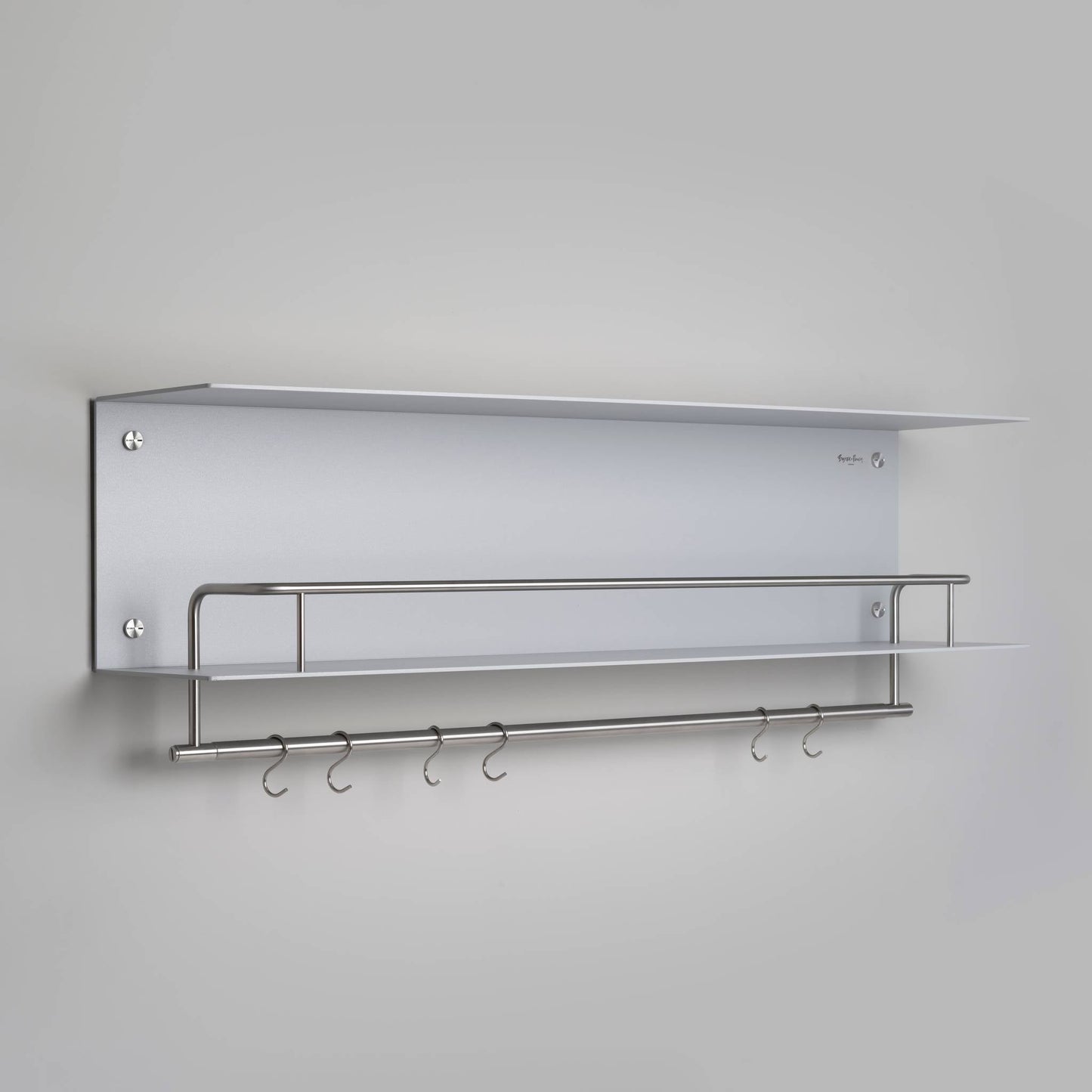 Kitchen Shelf Hanger With Logo Stone Steel