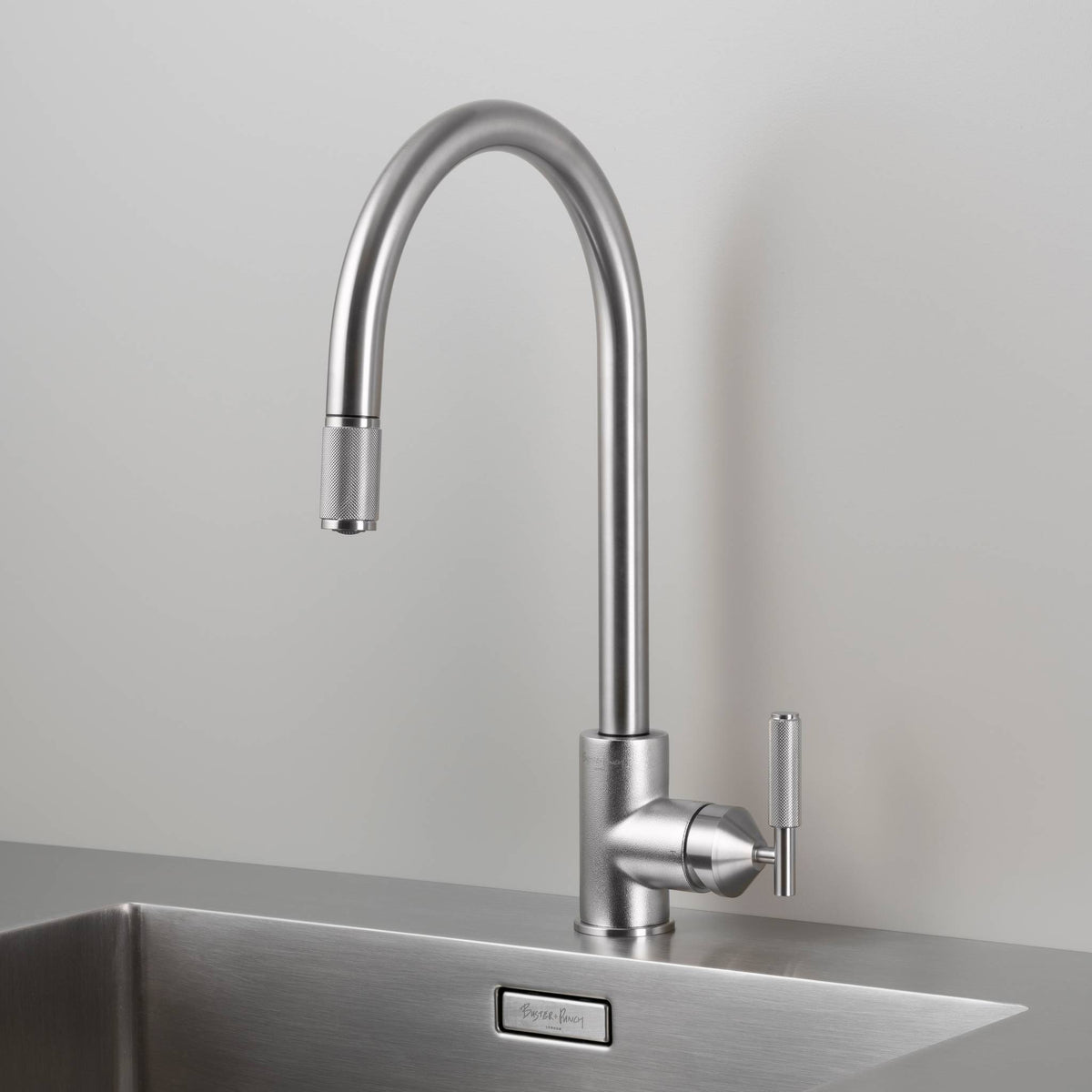 Kitchen Faucet Pull-Out Mixer Cross - Steel