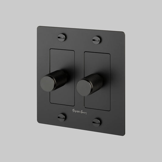 2G Dimmer Cross With Logo - Black