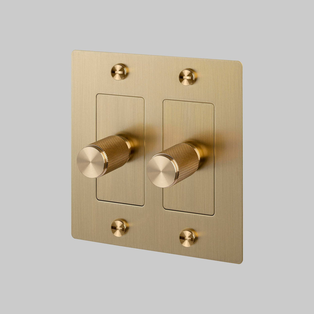 2G Dimmer Cross Without Logo - Brass