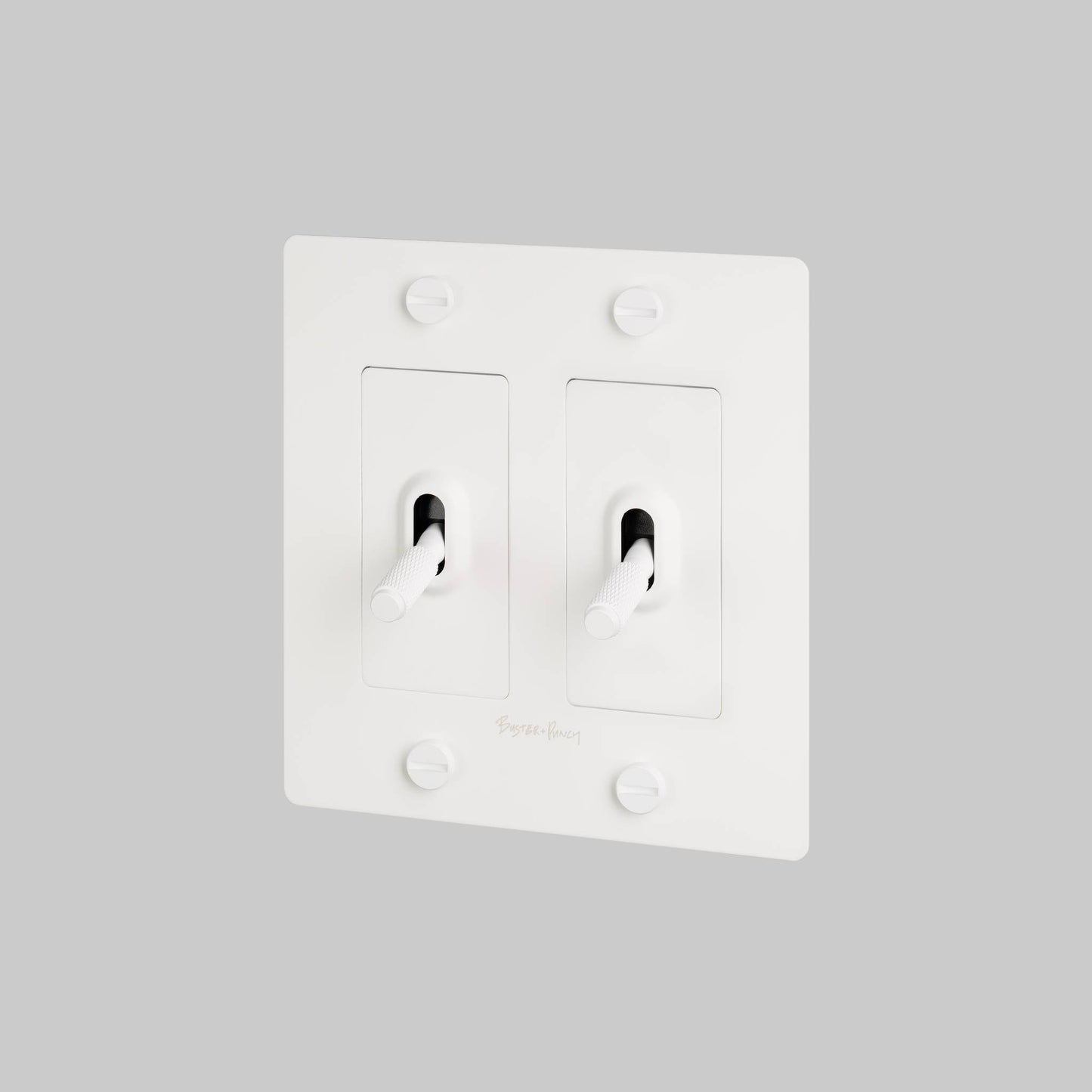 2G Toggle Cross With Logo - White