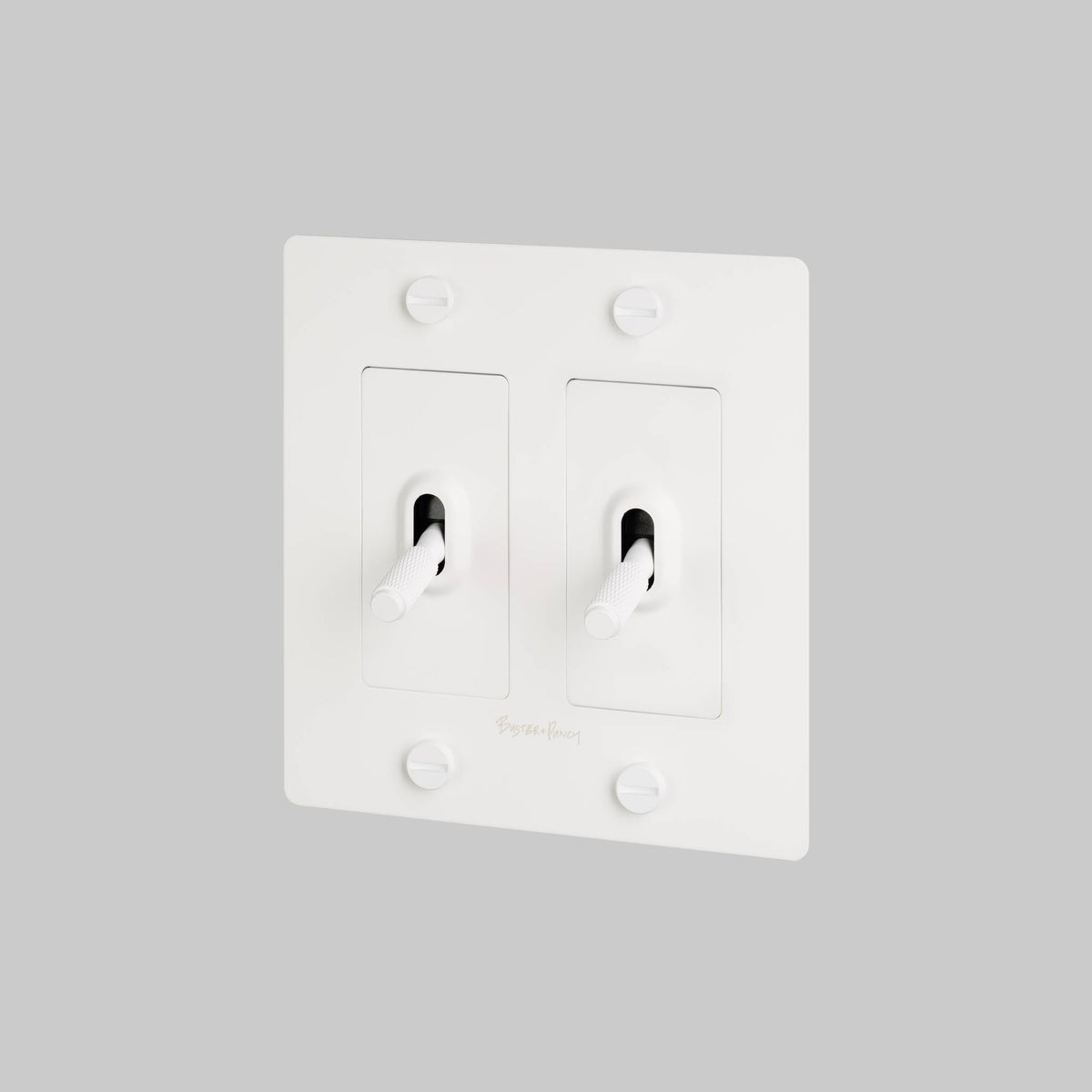 2G Toggle Cross With Logo - White