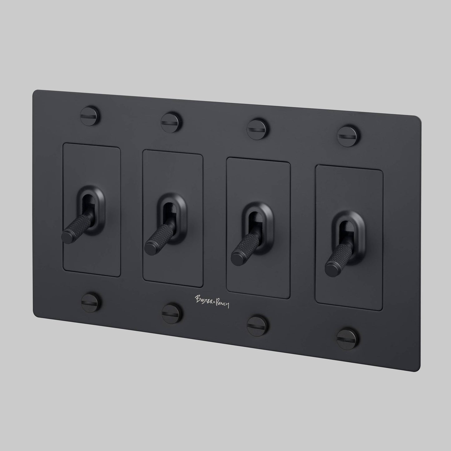 4G Toggle Cross With Logo - Black