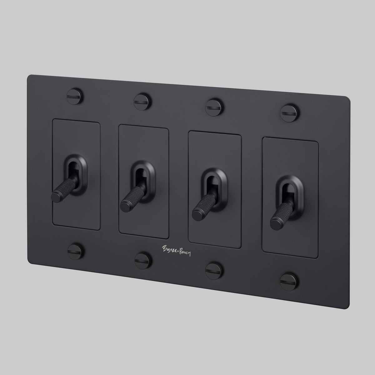 4G Toggle Cross With Logo - Black
