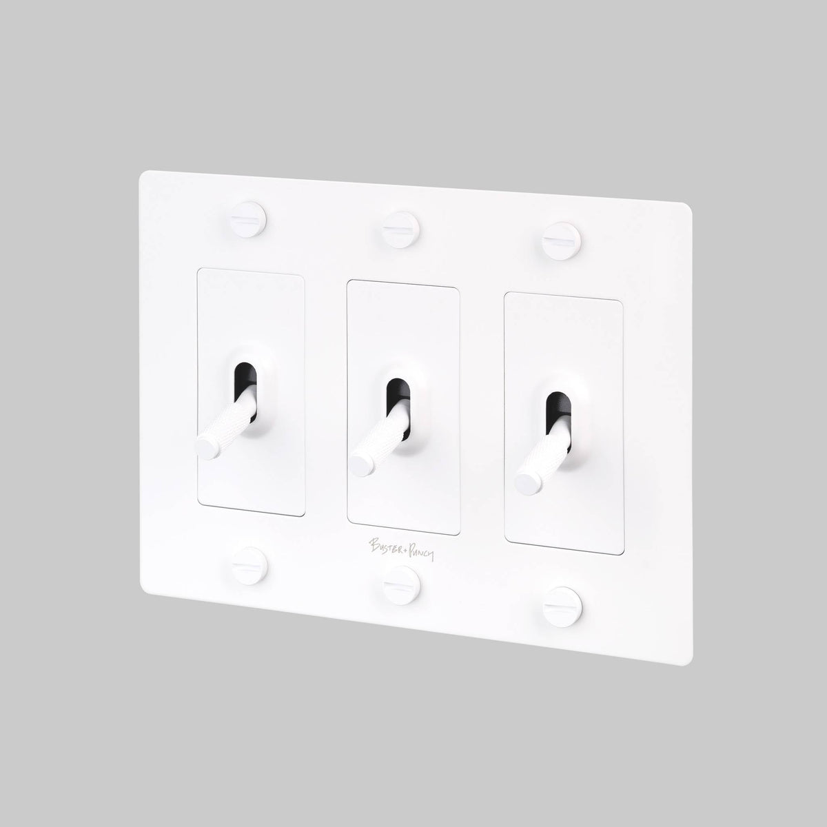 3G Toggle Cross With Logo - White