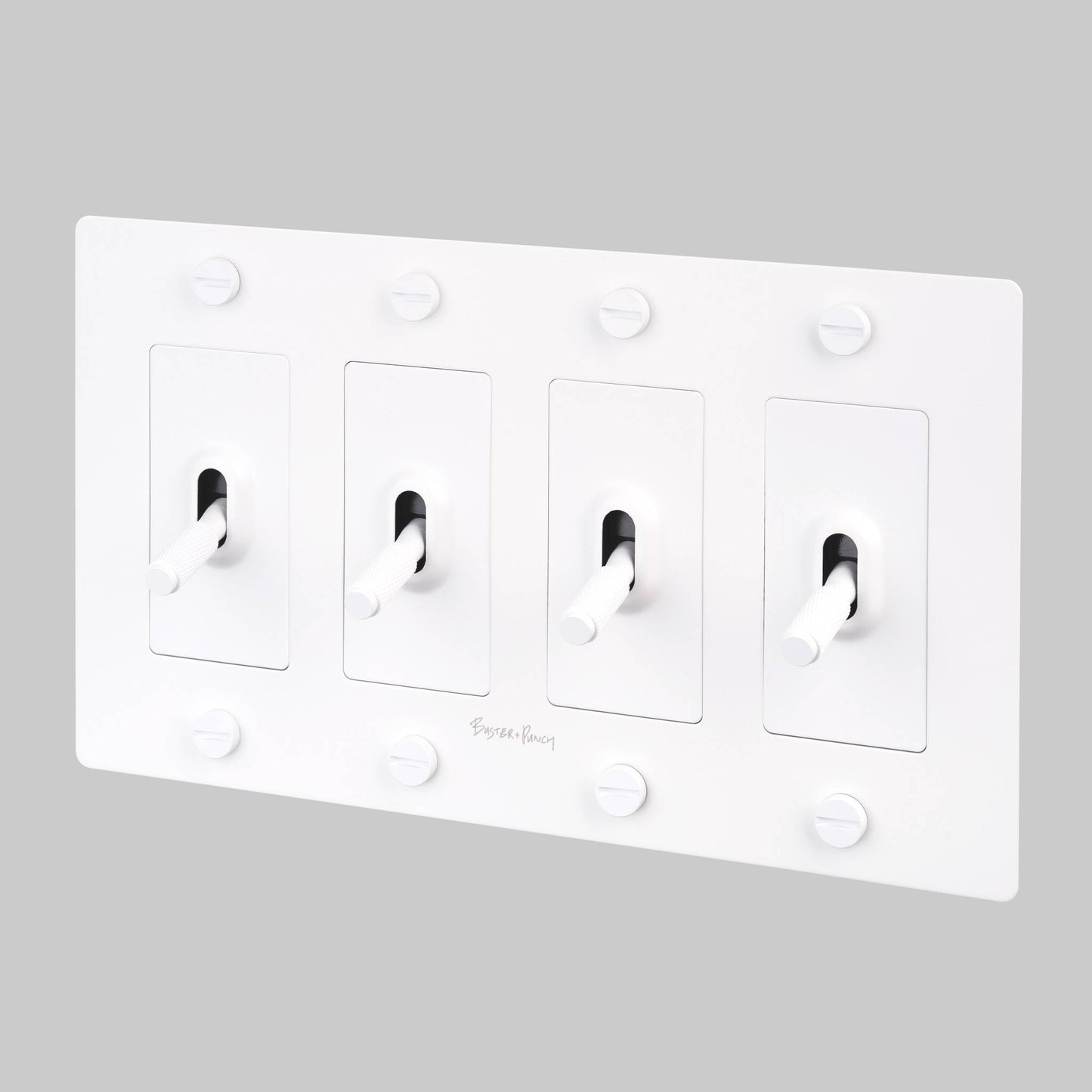 4G Toggle Cross With Logo - White