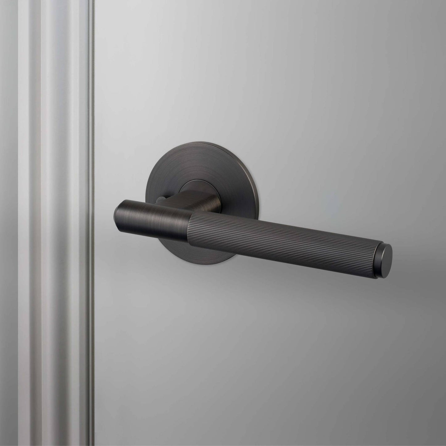 Privacy Door Handles Linear - Smoked Bronze