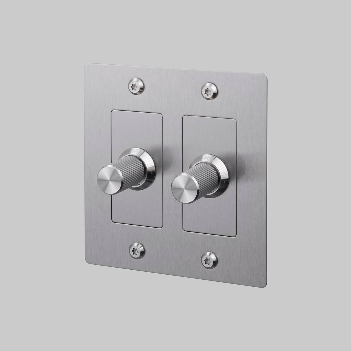 2G Dimmer Linear Without Logo - Steel