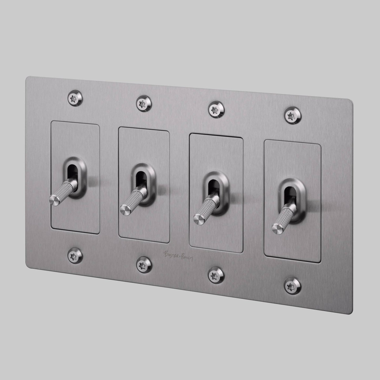 4G Toggle Linear With Logo - Steel