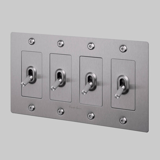 4G Toggle Linear With Logo - Steel