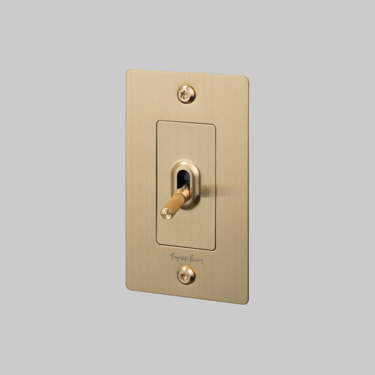 1G Toggle Linear With Logo - Brass