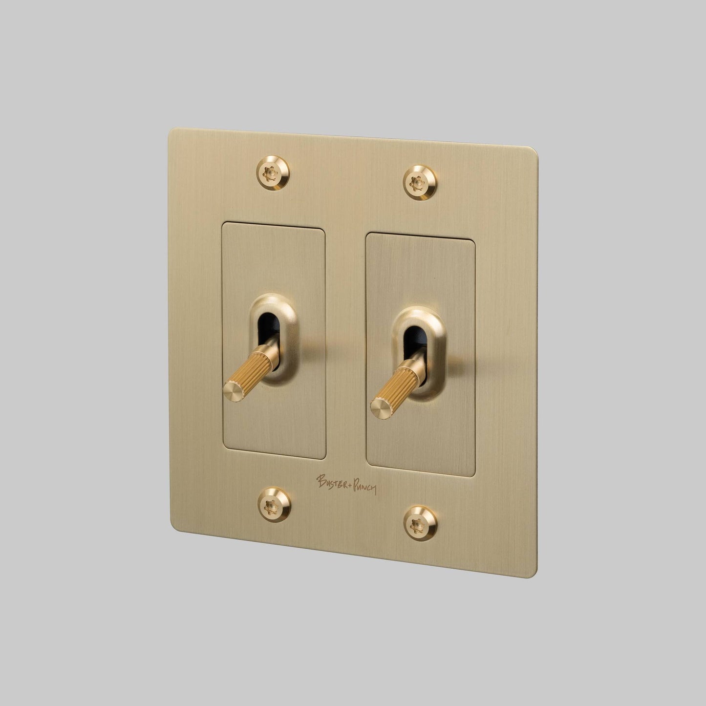 2G Toggle Linear With Logo - Brass